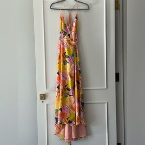 Anthropologie Melon Flower Dress- Size Medium Brand New